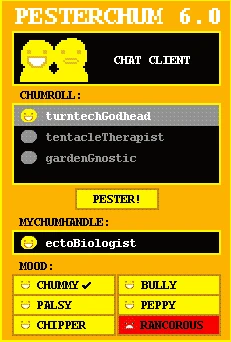 Image of the default Pesterchum theme